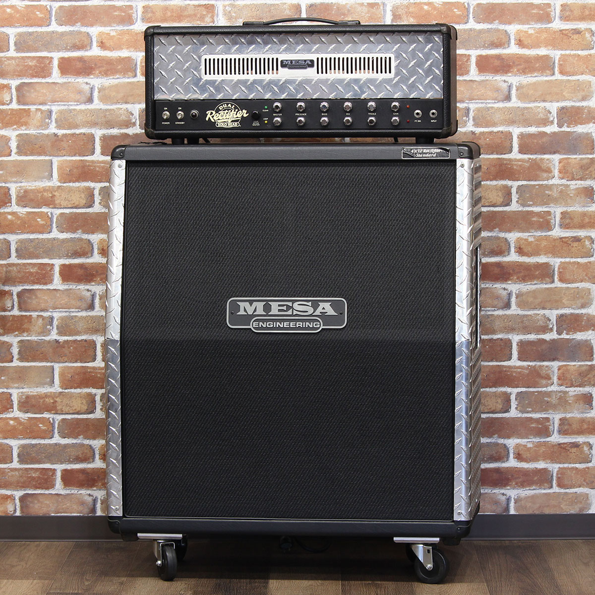 1992 Mesa Boogie Dual Rectifier Solo Head Black Chassis ”Revision D” ＆ 4FB Armor Cabinet - 1.jpg