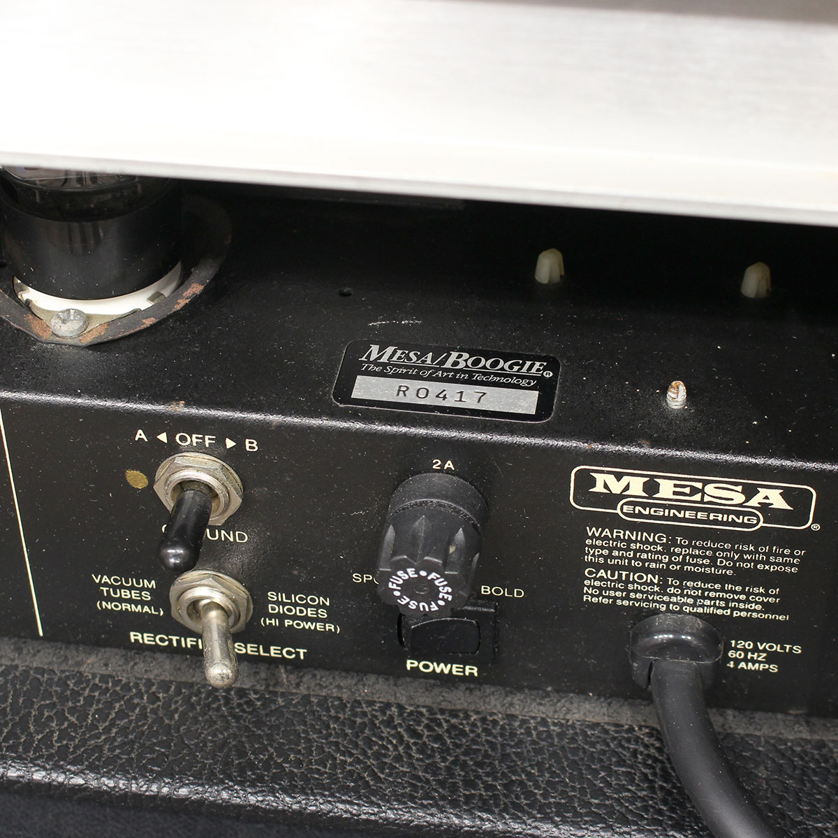 1992 Mesa Boogie Dual Rectifier Solo Head Black Chassis ”Revision D” ＆ 4FB Armor Cabinet - 7.jpg